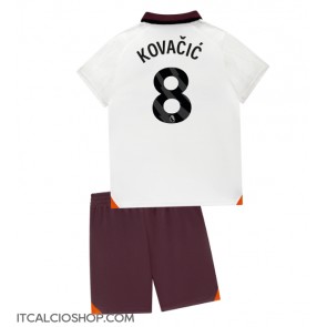 Manchester City Mateo Kovacic #8 Seconda Maglia Bambino 2023-24 Manica Corta (+ Pantaloni corti)